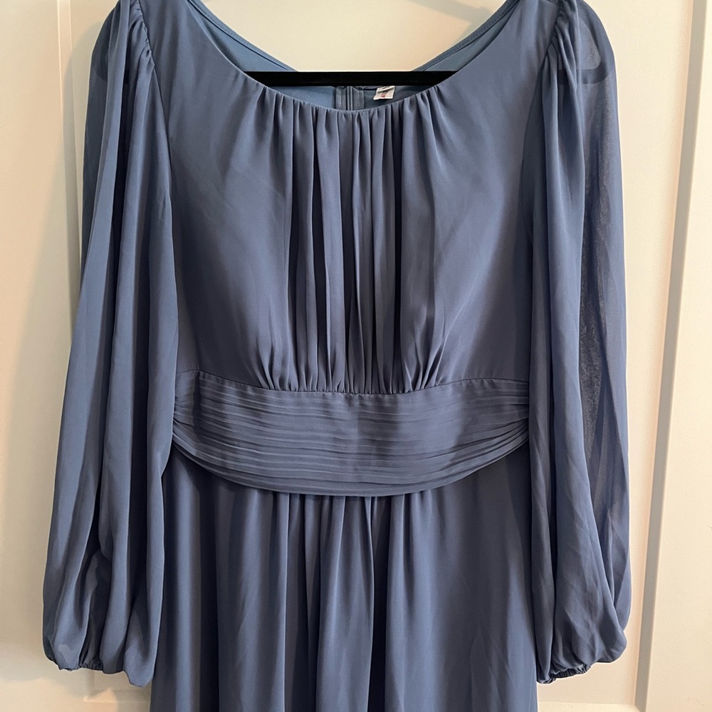 Elegant Blue Women's Dress